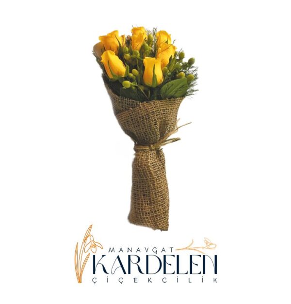 7-Adet-Sari-Gul-Buketi