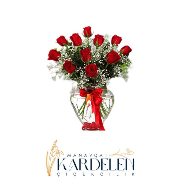 Seffaf-Kalp-Vazo-11-Adet-Gul